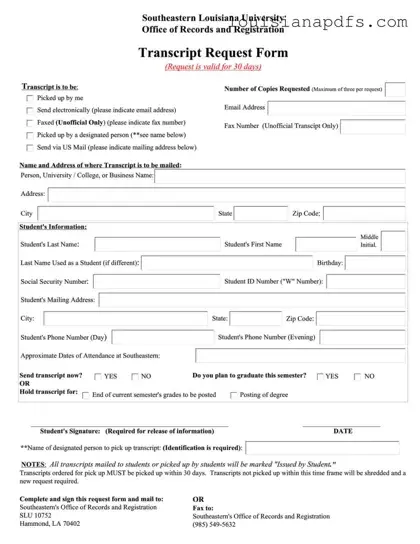 Fillable Louisiana Request Template